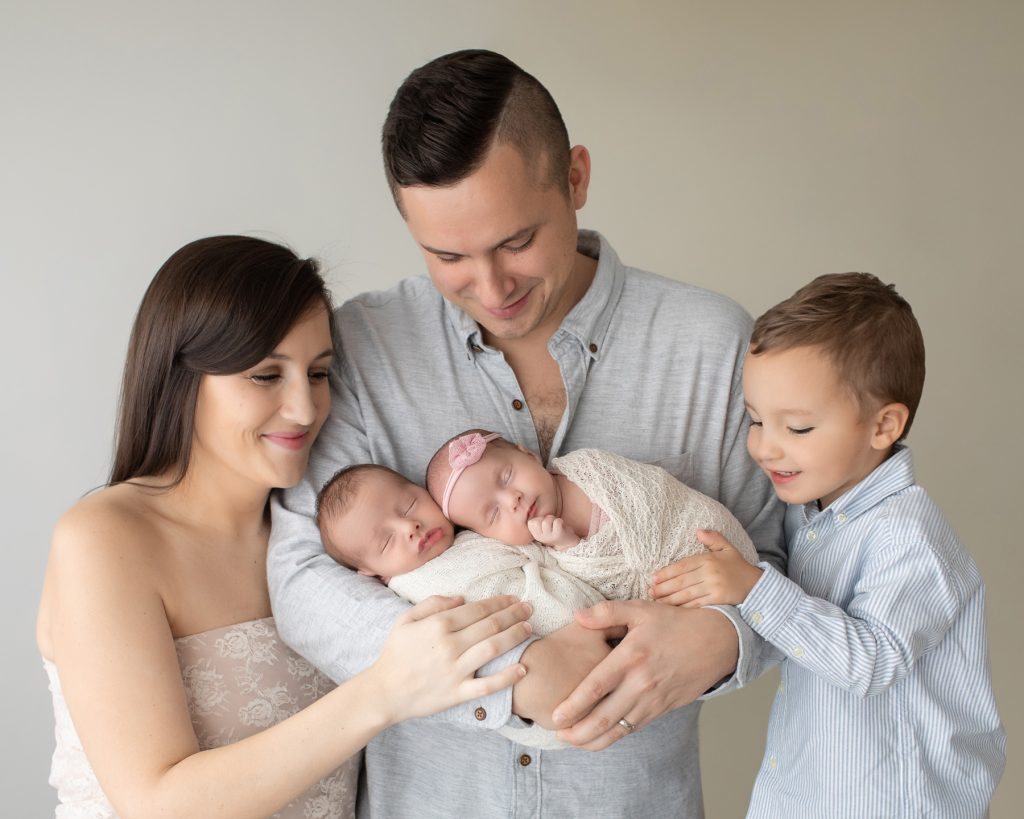 Twins Newborn and Sibling Photography Gainesville, Florida