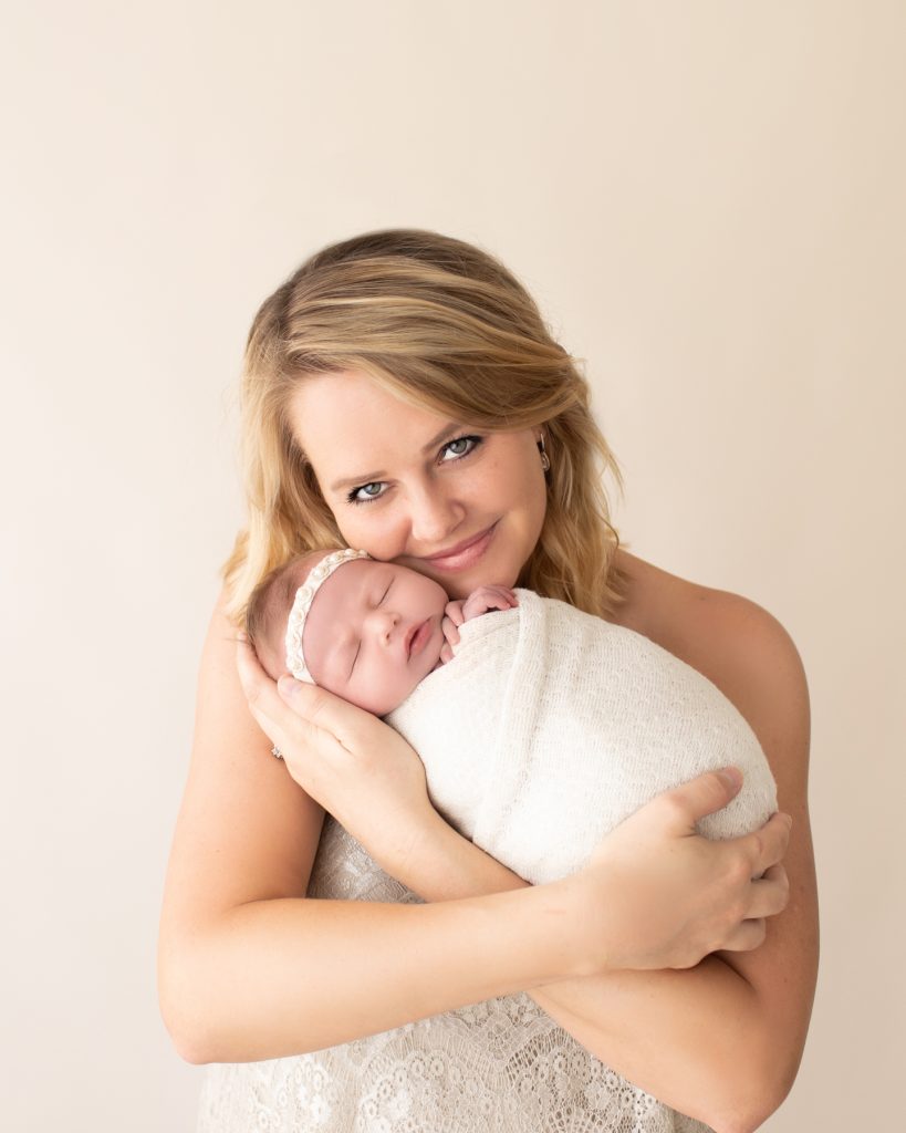 Newborn Baby Portraits with Mom Gainesville, FL