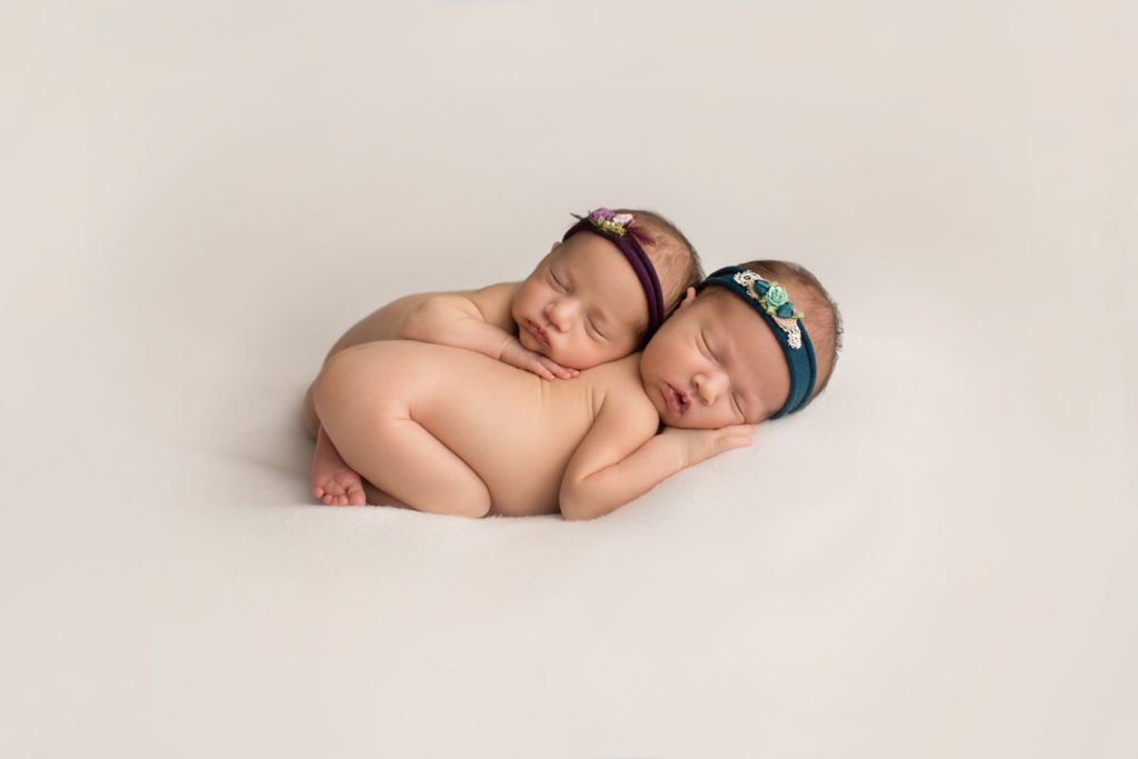 Newborn Twin Girls Professional Photo Session Gainesville FL