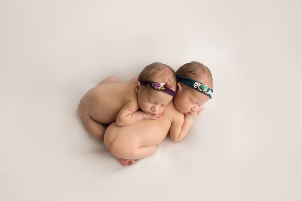 Newborn Twin Girls Professional Photo Session Gainesville FL