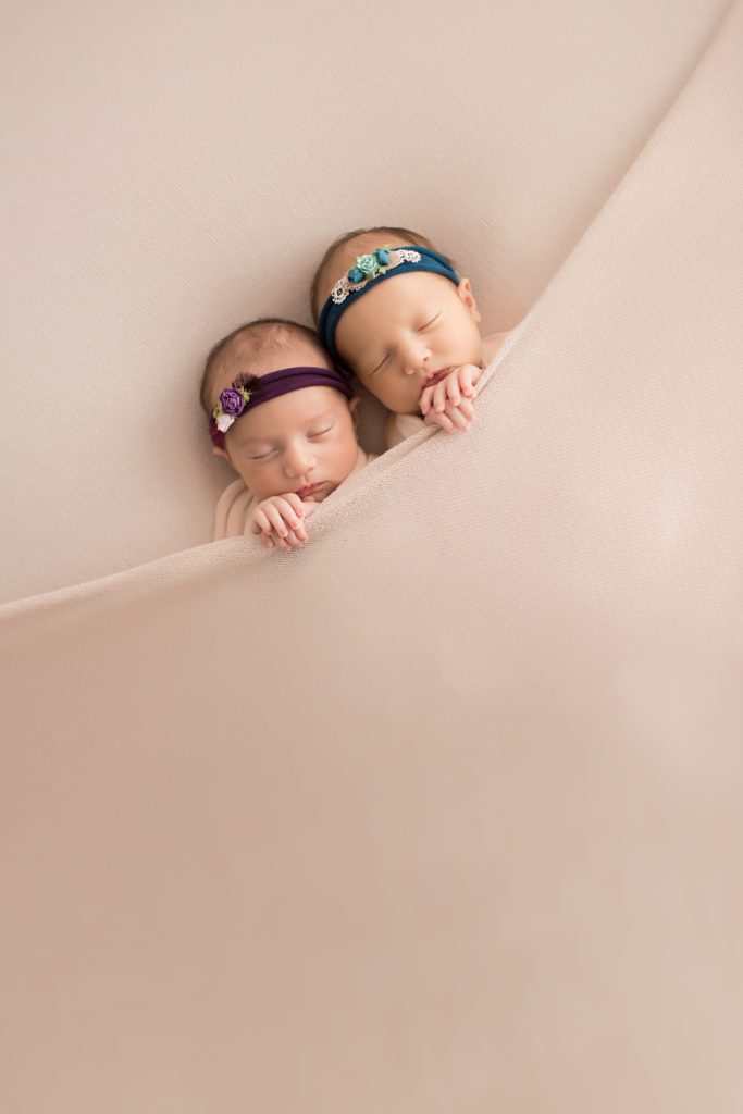 Newborn Twin Girls Professional Photo Session