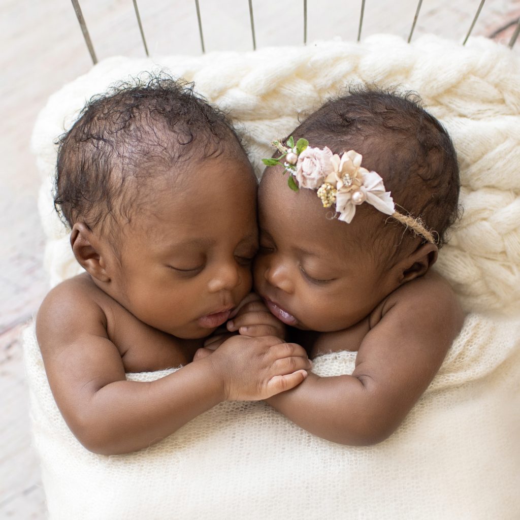 Precious Twins Newborn and Sibling Photography Gainesville, Florida