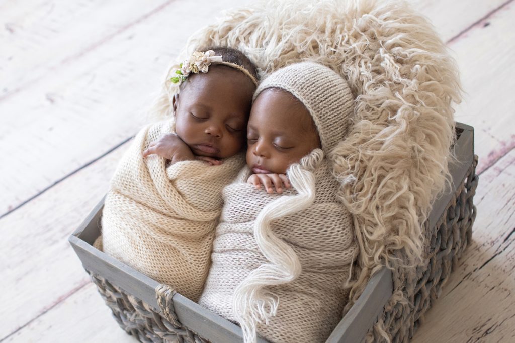 Brother and Sister Newborn Twins Family Photography Andrea Sollenberger Studio