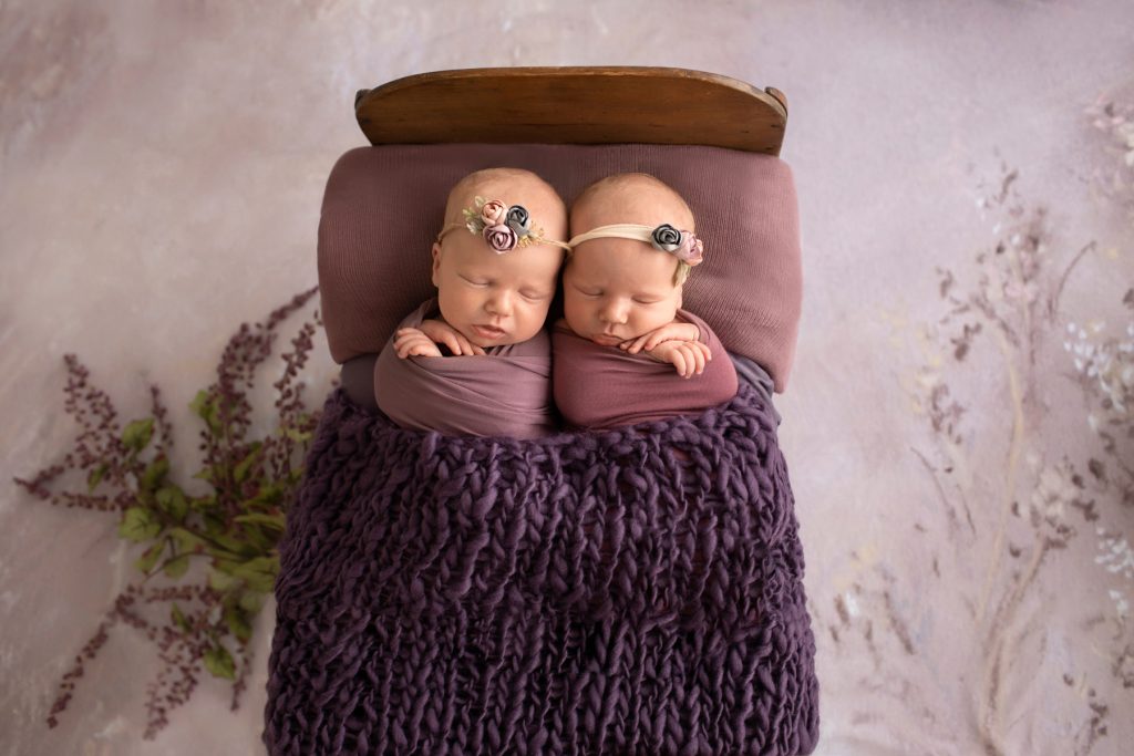 Newborn Twin Girls Professional Photo Session