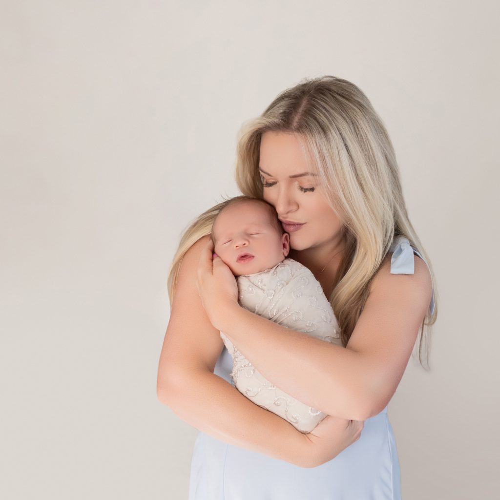 Newborn Baby Boy With Mom Creative Portraits