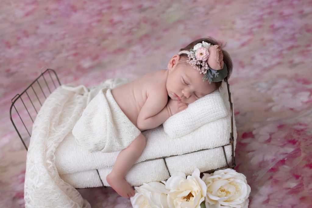 Creative Newborn Baby Girl Photo Session Gainesville, FL